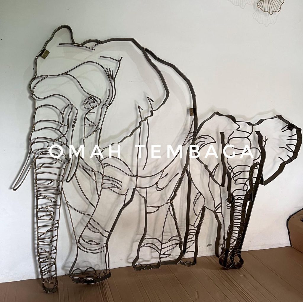 wall art hiasan dinding logam