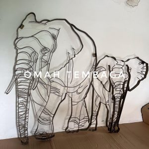 wall art hiasan dinding logam