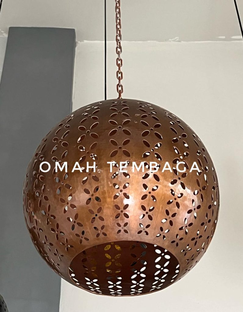 lampu gantung tembaga custom